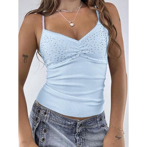 Everyday the Label Women Light Blue Tanks & Camisoles - Picture 1 of 3